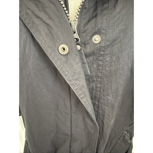 Bagatelle Womens Lightweight Jacket XL Black Oversized Collar & Elastic Waist - Picture 5 of 8